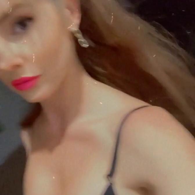 Amanda Cerny Nude Teasing in Black Lingerie Video Leaked