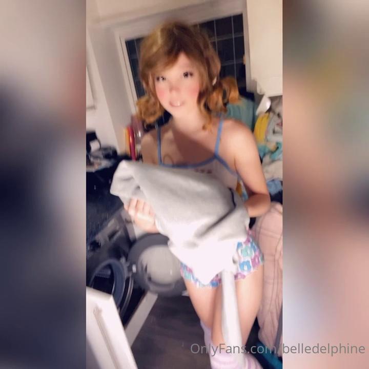 Belle Delphine Nude Stuck In The Dryer Trailer Video Leaked