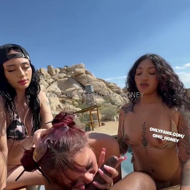 Auhneesh Nicole Outdoor Foursome In Bikini Video Leaked
