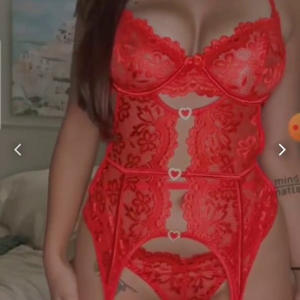 Sophieraiin Sexy Strip Tease In Red Lingerie Onlyfans Video Leaked